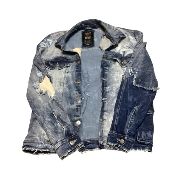 Jordan Craig Legacy Edition Distressed Denim Jacket - Size Large - Picture 1 of 4